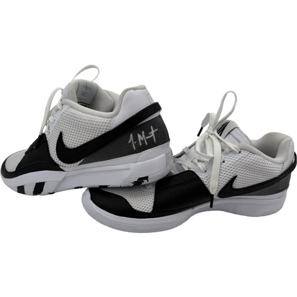 NIKE 11.5 Ja 1 Basketball Shoes White Black FQ4796-101 Signature Sneakers Hoops